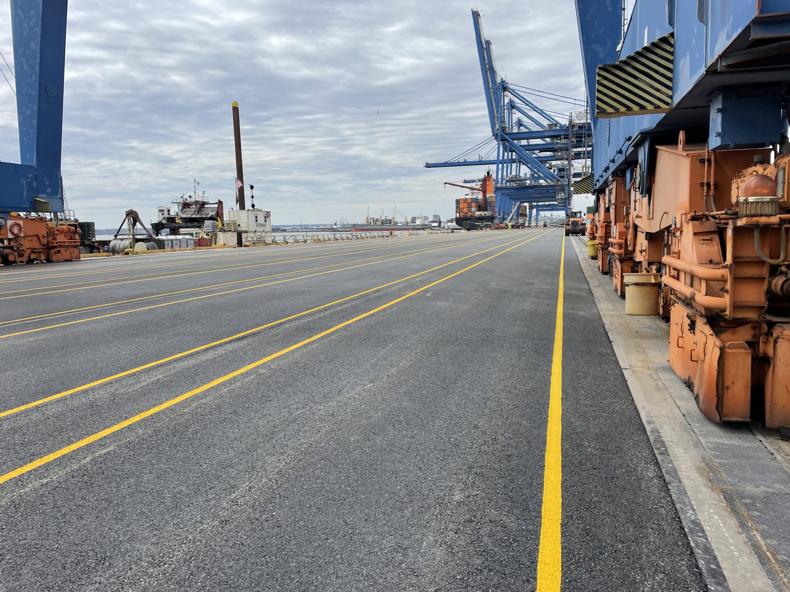 Thermoplastic Striping: Port of Baltimore